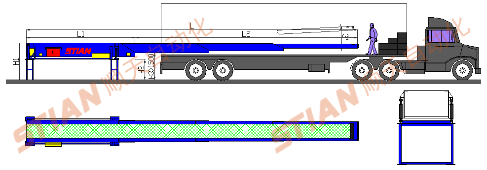 Tripod lifting belt retractable conveyor_Express Logistics sorting equipment supplier_Taicang STian Automation Equipment Co., Ltd.